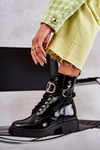 Lacquered Warm Women's Boots Black Costello