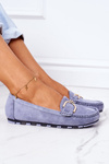Women's Suede Loafers Blue Downtown