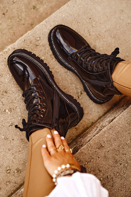 Women's Flat Boots Black Kognito