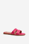 Women's Flat Sandals with Cutouts Fuchsia Fiviama