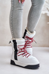 Women's snow boots with thick vegan sole D.Franklin DFSH371007 White