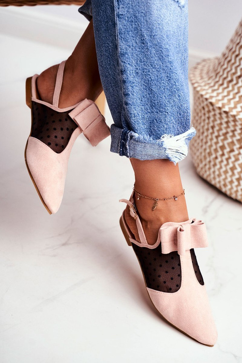 Lu Boo Women's Ballerinas Pink Domino