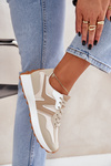 Sneakersy Buty Sportowe Damskie Beżowe Britma