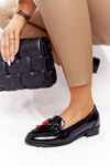 Elegant Women's Loafers Vinceza 10585 Patent Black