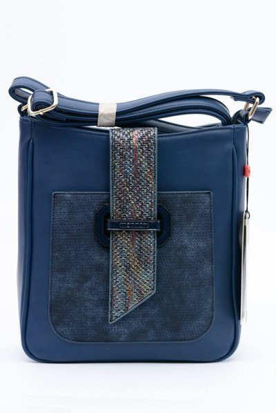 Women's Handbag Navy Blue Monnari Letter Bag