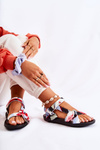 Women's Sandals With Velcro Red Caprisa