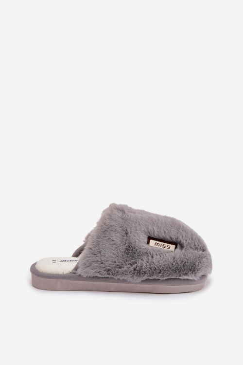 Furry Women's Slippers Gray Belinna