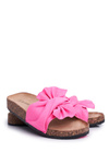 Women's Flip Flops On Cork Cardstock Fuchsia Felis