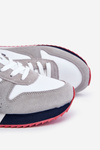Buty Sportowe Męskie Memory Foam System Biało-Szare Big Star LL174160