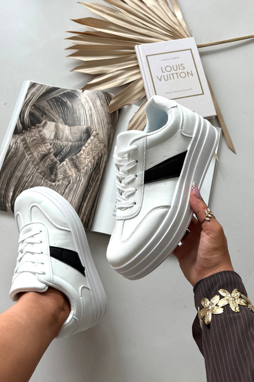 Women's Sneakers on Platform White Elvessia