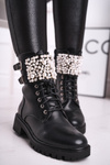 Women’s Boots Flat Military Black Bemmer