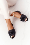 Flat Braided Sandals Lu Boo Black
