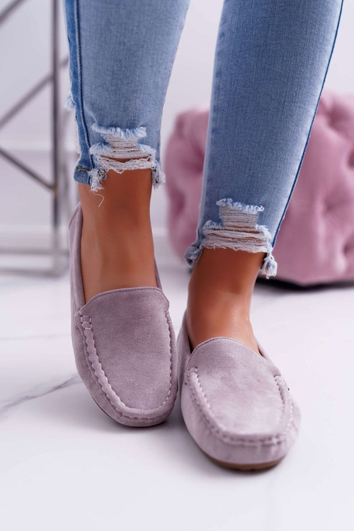 Mokassin Women's Comfortable Eco-suede Lila Pink Lemma