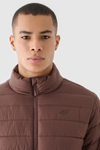 Men's Down Jacket With Synthetic Filling Brown 4F 4FWAW24TDJAM483-80S