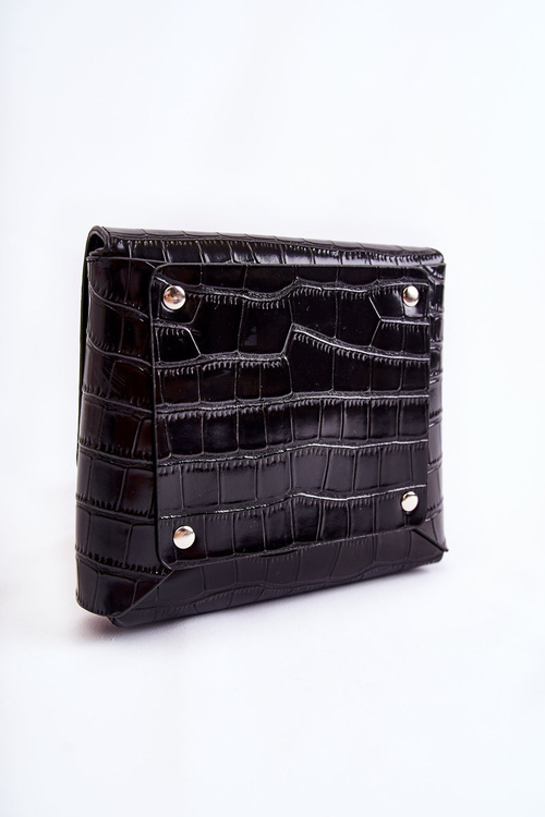 Leather Small Messenger Bag GOE ZNJ034 Black