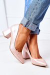 Satin Pumps Lewski Shoes 2801 Pink