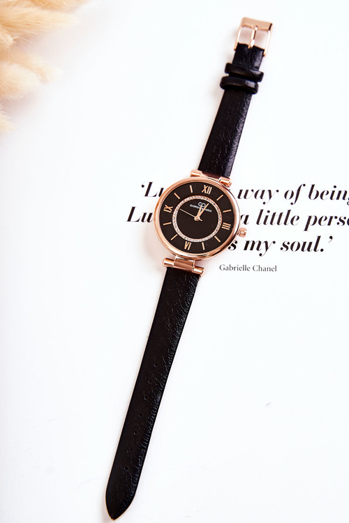 Ladies Watch With Zircons Giorgio & Dario Black