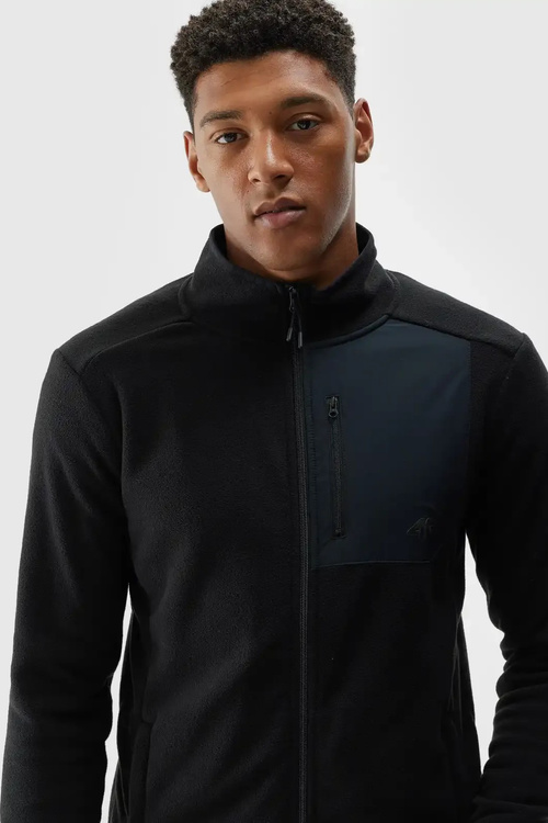 Men's Hooded Polar Regular 4F Black 4FWMM00TFLEM290-20S