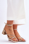 Fashionable High Heel Sandals gold Felisa