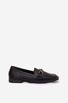 Women's Loafers Shoes With Decoration Black Priscelle