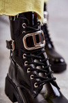 Lacquered Warm Women's Boots Black Costello