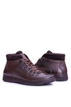 Neex Brown Leather Men's Warmed Boots Timmo Sneakers