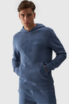 Men's Hoodie Pullover With Hood Blue 4FWMM00TSWSM1464-32S