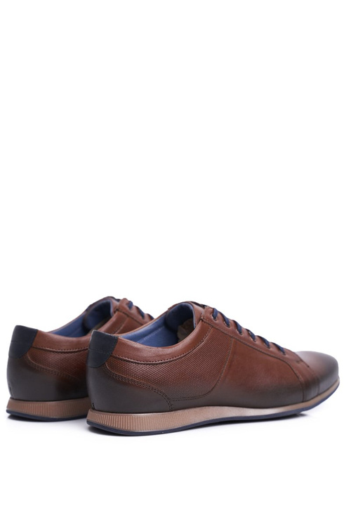 Men's Casual Leather Half Shoes Nikopol Brown 1730