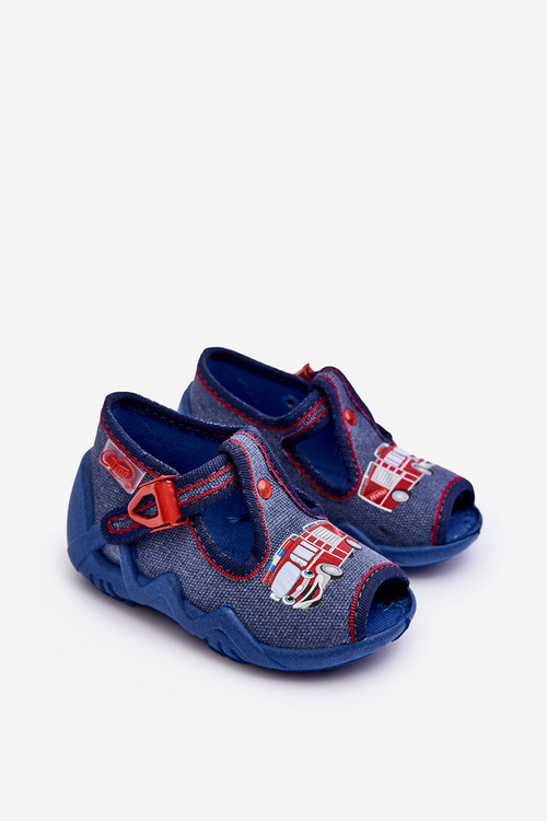 Children's Sandals Papcie Befado Fire Truck 217P118 Blue