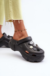 Foam Women's Lightweight Slides with Chunky Sole Black Matirra