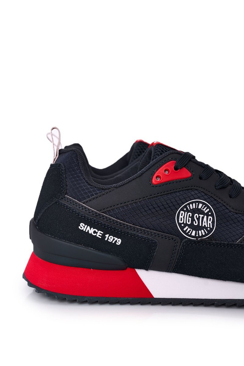 Men's Sport Shoes Memory Foam Big Star HH174240 Navy Blue