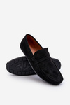 Men's Eco Suede Black Loafers Nedlin