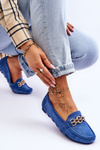 Women's Suede Loafers Blue Sorento