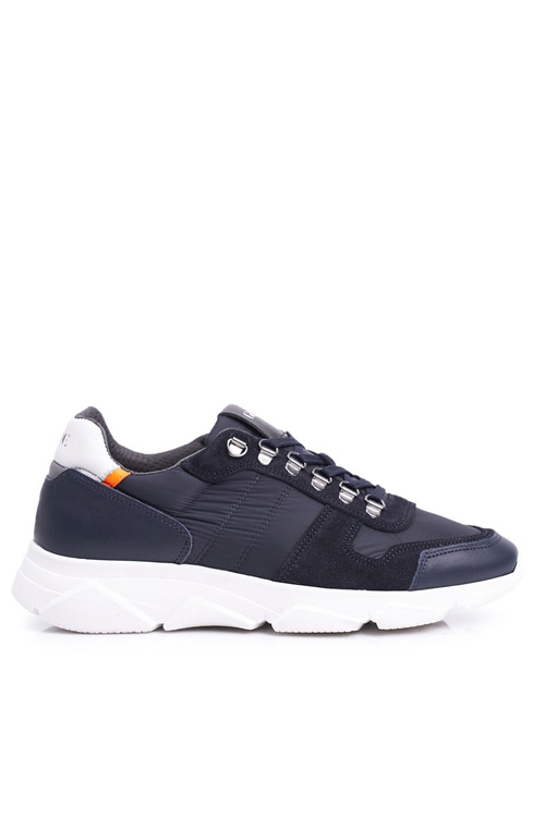 Men's Leather Sports Footwear Navy Blue FF1N3020