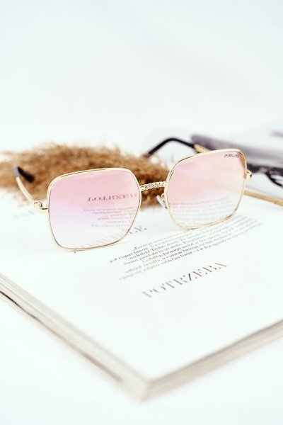 Women's Sunglasses Prius PRE-14 Gold Pink Mirror Gradient
