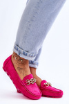Women's Suede Loafers Fuchsia Sorento