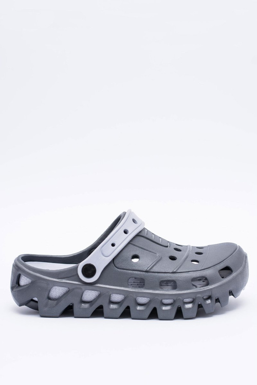 Dark Grey Men's Garden Lightweight Flip Flops Kroks Eva