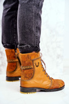 Women’s Boots Maciejka Warm Leather Yellow 03961-07