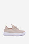 Fabric Slip On Sports Shoes On Platform Ladies Beige Kalyra