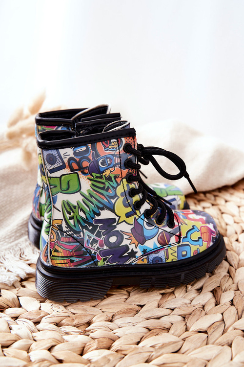 Children's Boots Warm With Zipper Coloured Tiptop