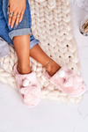 Women's Home Slippers With Fur And Star Light Pink Night-Night