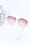 Geometric Sunglasses White With Beige Ombre