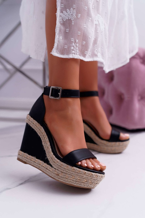Women's Espadrille Sandals Black Devon