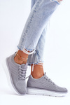 Women's Lace-up Sports Shoes Gray Lavarone
