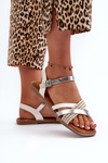 Women's Sandals Made of Eco Leather Sergio Leone SK085H White