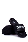 Classic Men's Slides Big Star Black Eco Leather GG174931
