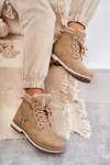 Women's Warm Boots Trappers Dark Beige Liv