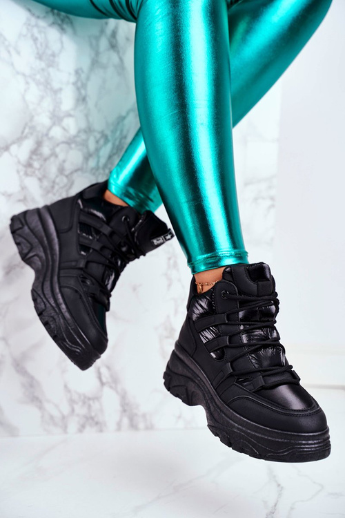 Sportowe Damskie Buty Czarne Granto