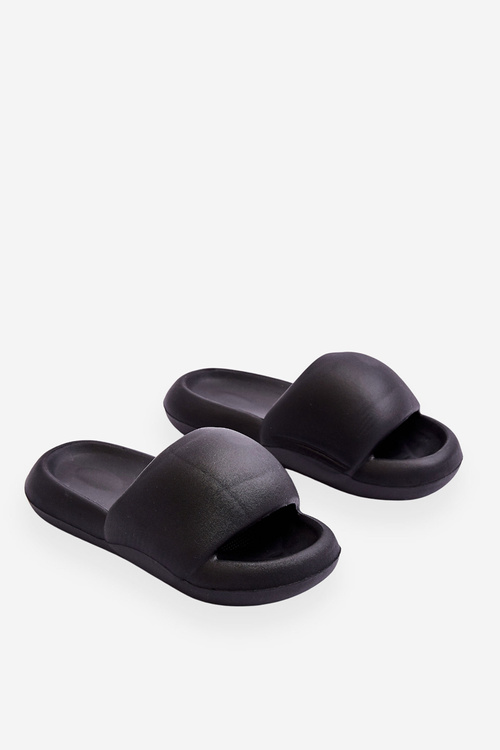 Women's Lightweight Foam Platform Slippers Black Milton
