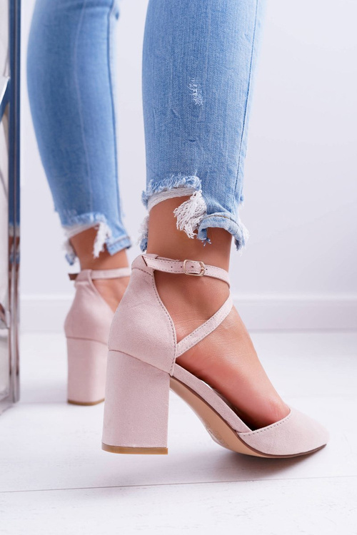 Women's Stiletto High Heel Sandals Beige Traffic